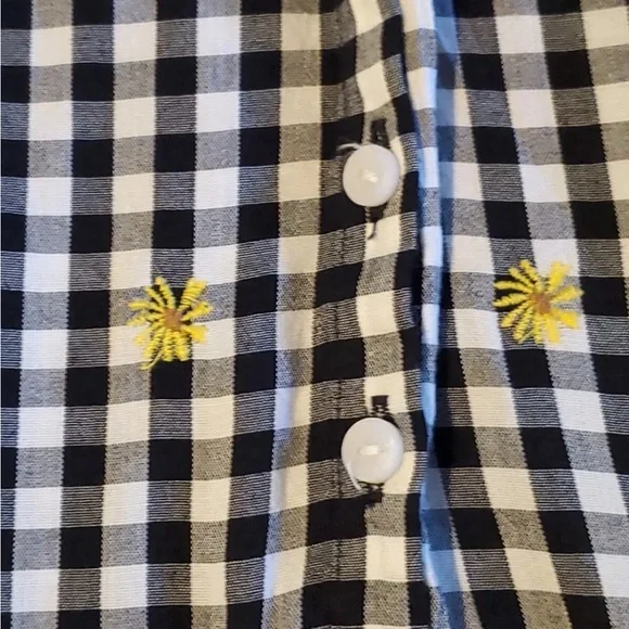 Old Navy Black White Gingham Daisy
Floral Midi Swing Dress Size XXL Tall - Picture 6 of 11